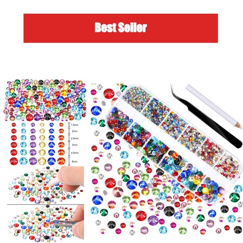 2000 pièces strass verre - 2000,