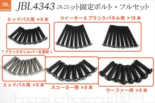 Unit fixing bolt set for