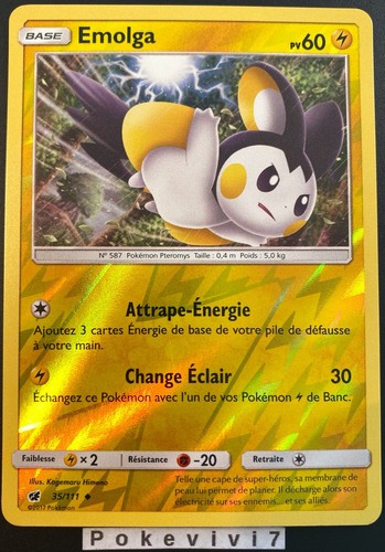 Carte pokemon emolga 111 - emolga, 35/111