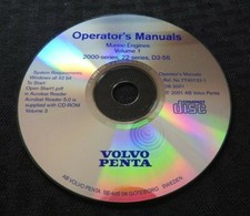 VOLVO PENTA 2000 & 22 D2-55 Séries Moteur Diesel Owners Opérateurs Manuel Sur CD