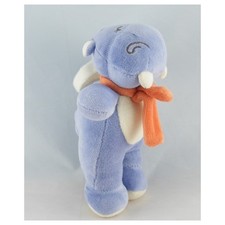 Doudou hippopotame bleu mauve