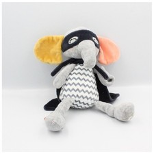 Doudou éléphant gris cape