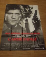 affiche cinema 120x160 - lot L'ARME FATALE 1 - 2 et 3