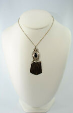 Pendentif, fantaisie, vintage, chouette, chainette métal offerte. Bon état.