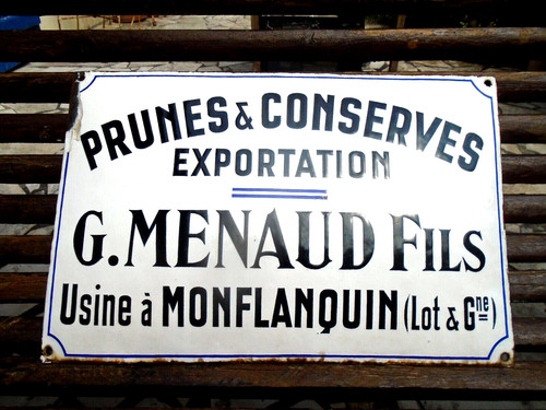 Ancienne plaque émaillée