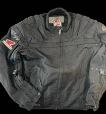 Blouson de moto vintage Taille XL Noir #789