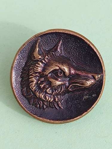 Ancien bouton chasse courre - à,