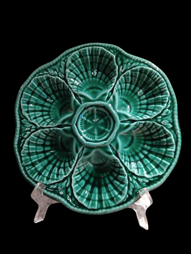 Assiette huîtres verte de - assiette,