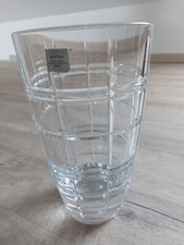 VASE JG DURAND CRISTAL D'ARQUES MODELE TARTAN DANS SA BOITE