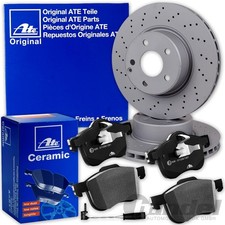 ATE Disques 350mm + Plaquettes en Céramique Avant pour Mercedes Gle Classe M ML