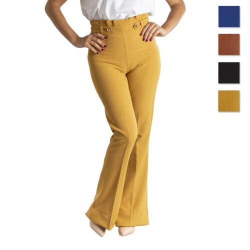 Pantalon femme évasé - pantalon,