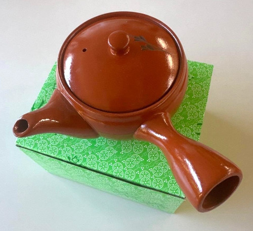 Théière marron kyusu - kyusu, en
