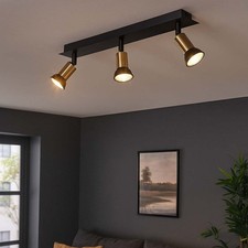 Plafonnier Suspension Lampe Spot Lampe de Chambre Couleur Or Réglable