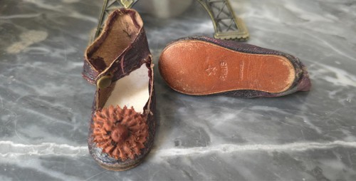 Poupée ancienne chaussures - poupée,