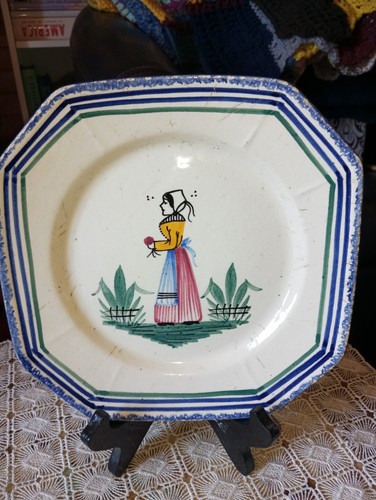 Assiette quimper henriot - quimper,