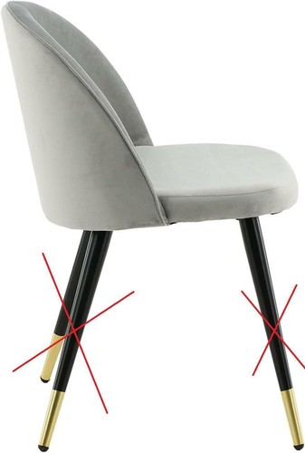 Chaise velours venture - chaise, home