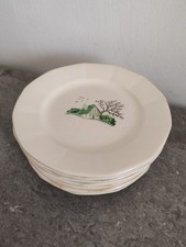12 Assiettes Plates Digoin