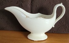 Saucière très ancienne faïence blanche de l'Est CLAIREFONTAINE Creil Montereau