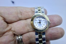 Ecclissi Sterling Silver 925 32250 Reversible Band Wristwatch, NEW BATTERY 76 GR