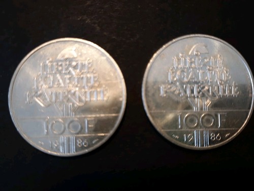 Pièces argent 100 - pièces, en