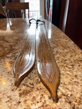 72” Wooden Skis Nipple Tip