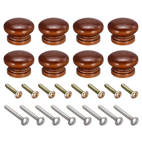 Rond bois boutons - bois, 33x23mm