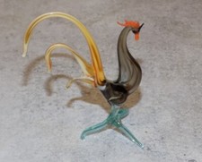 COQ EN VERRE SOUFFLÉ OBJET DE VITRINE