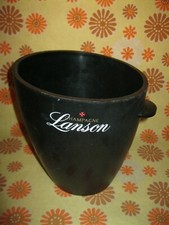 Ancien SEAU A CHAMPAGNE LANSON en PLASTIQUE PVC Ice Bucket Wine Glace French Vin