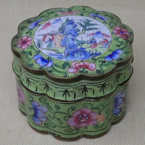 Antique chinese bronze box - bronze,