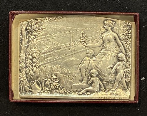 Medaille plaque argent - plaque, par