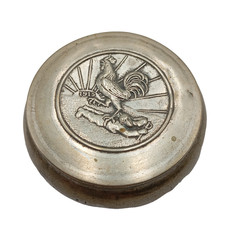 G11/10/25 (REF29133) POUDRIER ANCIEN PATRIOTIQUE GUERRE 1914 1918