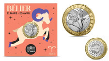 Coincard 5€ Euros UNC France 2026 Signe Astroo Zodiac Bélier
