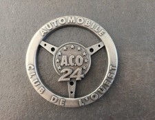 Médaille, Badge, Insigne Calandre, Volant Argent Des  24 Heures Du Mans.  ACO