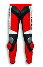 DUCATI Courses Pantalon de Moto en Cuir Hommes Pantalon de Motard en Cuir CE 52