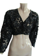 BOLERO CACHE EPAULES EN DENTELLE ET PAILLETTES