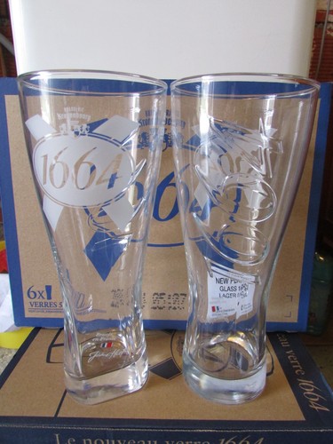 Lot verres bière 1664 - lot, de