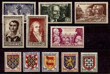 FRANCE - lot de 11 timbres
