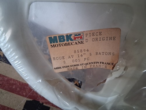 Mbk bmx roue avant - avant, bâton