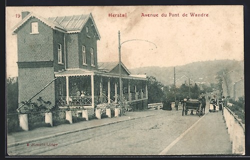 Cpa herstal avenue pont de - avenue,
