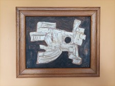 Peinture Abstraite Sur Bois. 