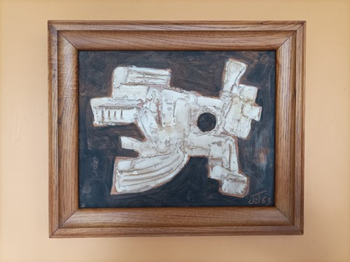 Peinture abstraite sur bois - abstraite, bois.