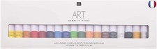 Rico Design Art Artiste Basic Kit de peinture acrylique 18 couleurs par tube de