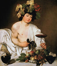 CARAVAGGIO BACCHUS ART BAROQUE IMPRIMÉ GICLEE TOILE FINE