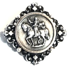 Superbe XIXe Broche Sainte