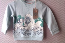 Tee-shirt/Sweat Summer Time bébé "Requin" Bleu - Taille 9/12mois - 72/76cm -Neuf