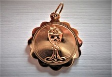 médaille ancienne Napoléon III motif calice or 18 carats 750/1000ème   