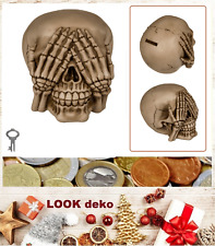 Tirelires 3 Singes Nichts Sehen Mort Design Polyresin Dimensions Env. 15x11x10cm