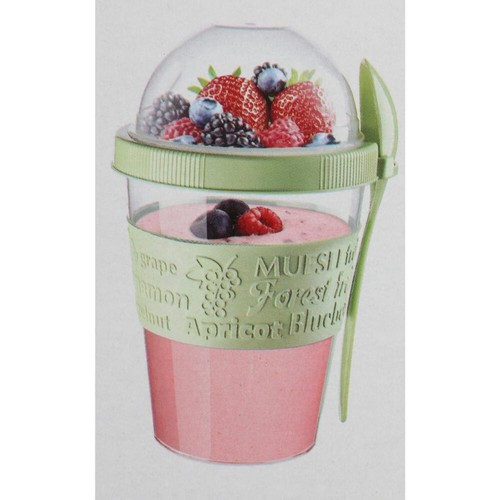 Pots yaourt 600ml cuillère - pots,
