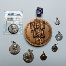 COLLECTION 7 MEDAILLES - Pièce MONNAIE PARIS  - BROCHE- JEANNE D'ARC - DOMREMY