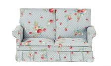Canapé Loveseat 2 Places Bleu